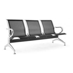 Tandem 3 Asientos - Con Posabrazos - Silla Oficina - Sala
