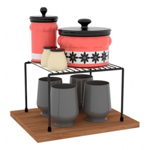 Organizador Para Armario Pequeño Negro Alacena Aéreo Cocina