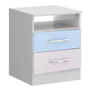 Mesa De Luz 2 Cajones - Color Tabaco - Dormitorio - Cuarto