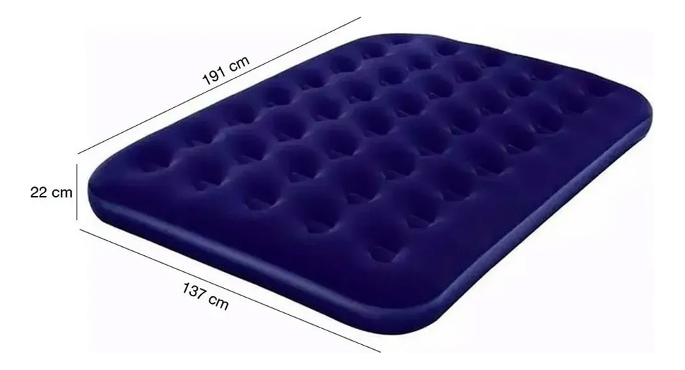 Colchon Inflable 2 Plaza Bestway 67002 Ideal Camping Calidad Hts - Imagen 5